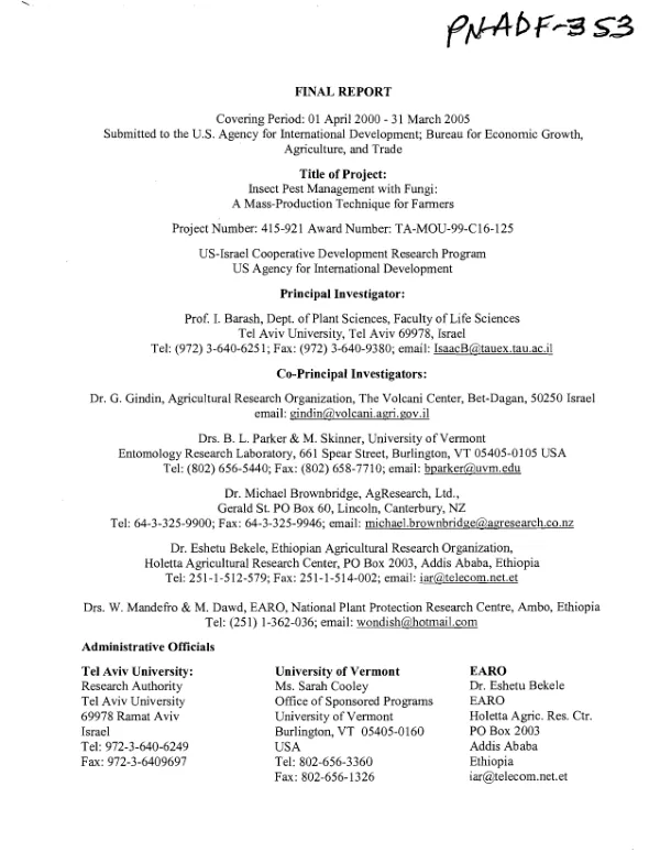 An assessment of EDUCATODOS