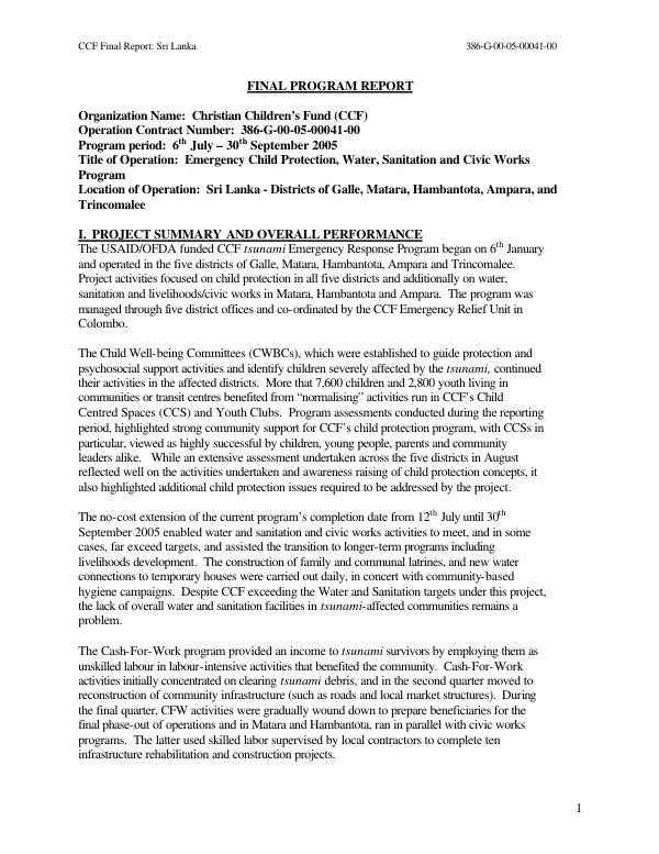 Regionl Development Mission/Asia infectious deisase performance management plan