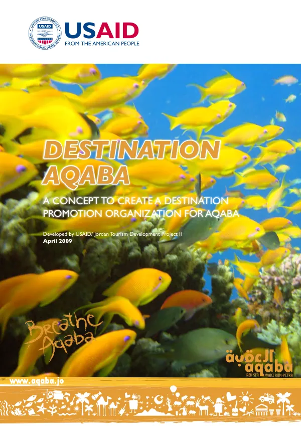 Destination Aqaba : a concept to create a destination promotion organization for Aqaba