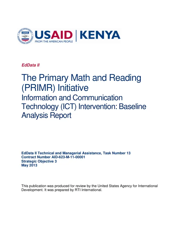Tanzania reproductive and child health facility survey, 1999