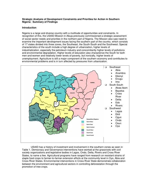 Comparative economic advantage of crop production in Zimbabwe