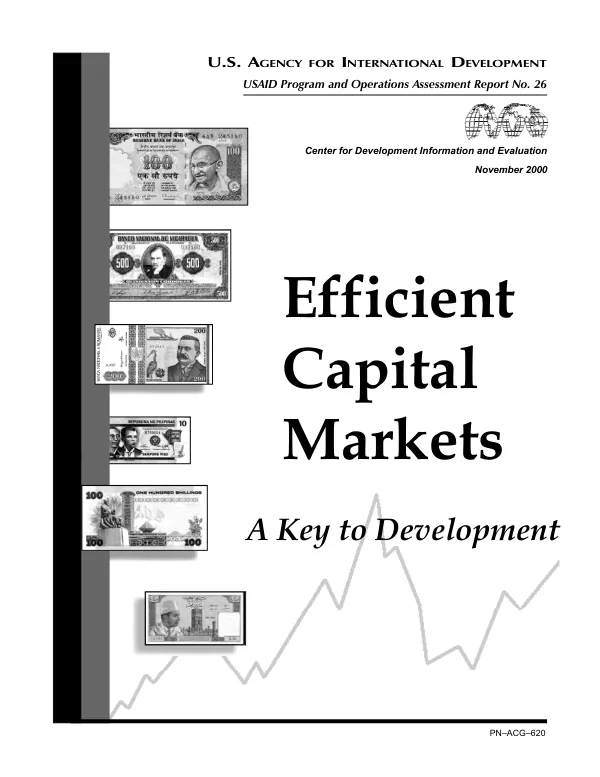 Efficient capital markets : a key to development