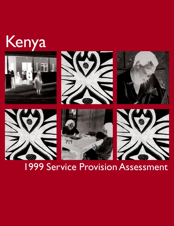 Kenya 1999 service provision assessment