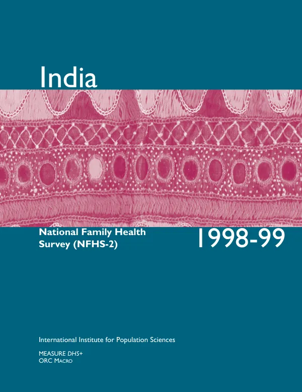 National family health survey (NFHS-2) : 1998-99 -- India