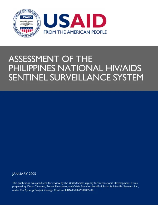 Assessment of the Philippines national HIV/AIDS sentinel surveillance system