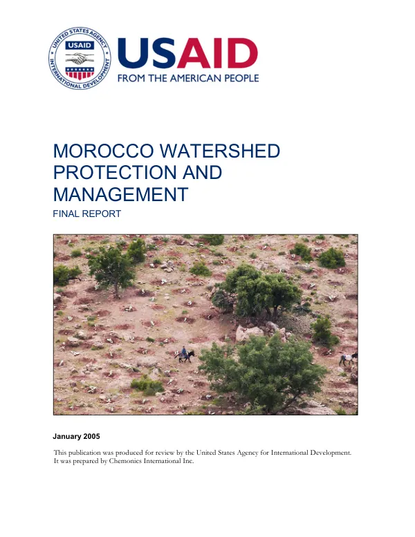 Morocco watershed protection and management project : final report