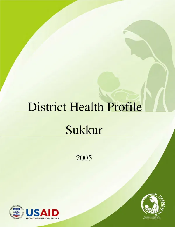 District health profile : Sukkur 2005