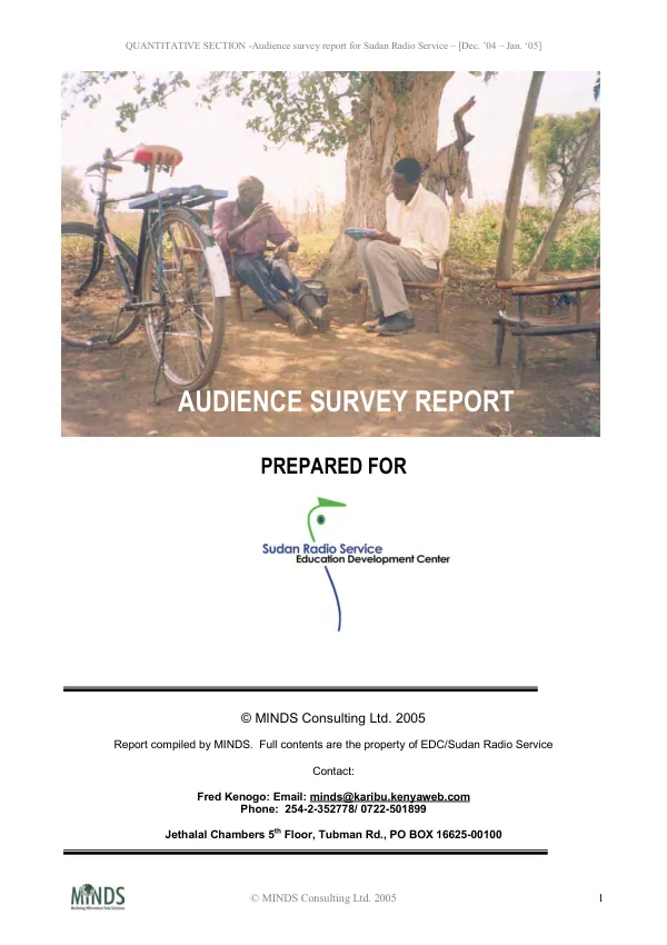 Audience survey report [: part I]