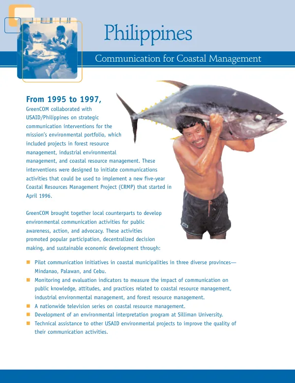 Philippines : communication for coastal management