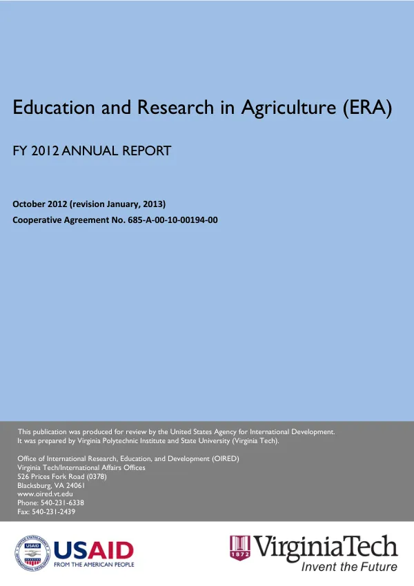 HS-2004 phase II : final report -- contract 521-C-00-00-00023-00