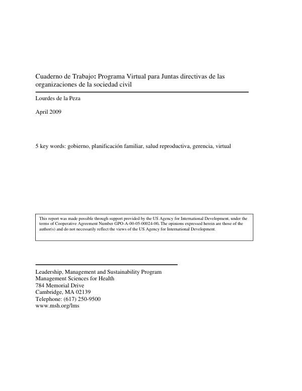 Improving the health status of Malagasy through social marketing of hormonal contraceptives to improve reproductive health, and maternal and child health products to reduce morbidity and mortality from malaria and diarrheal disease : final report -- June 1, 2004-August 31, 2005