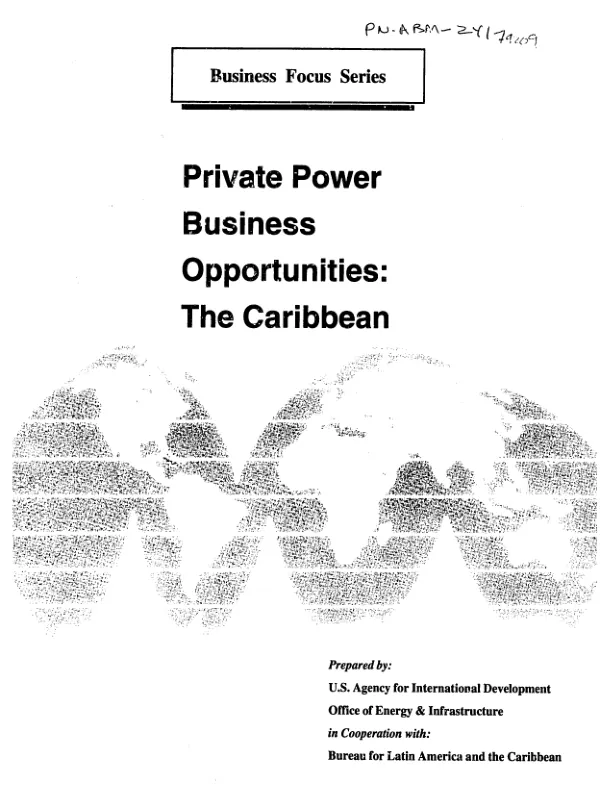 Private power business opportunities : the Caribbean