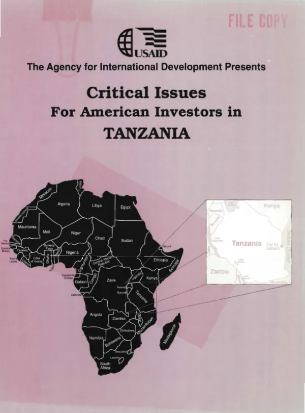Critical issues for American investors in Tanzania