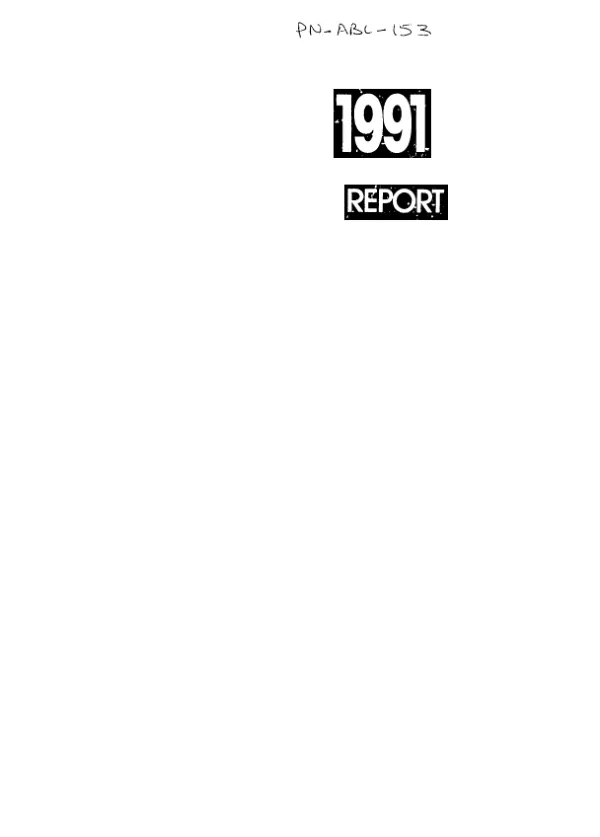 International Food Policy Research Institute (IFPRI) 1991 report
