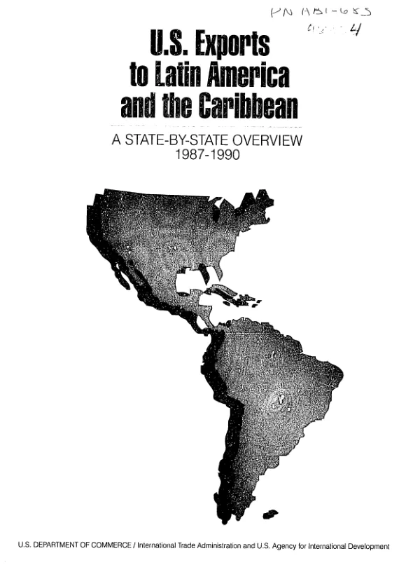 US exports to Latin America and the Caribbean : a state - by state overview, 1987-1990
