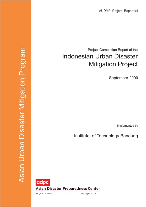 Project completion report of the Indonesian urban disaster mitigation project