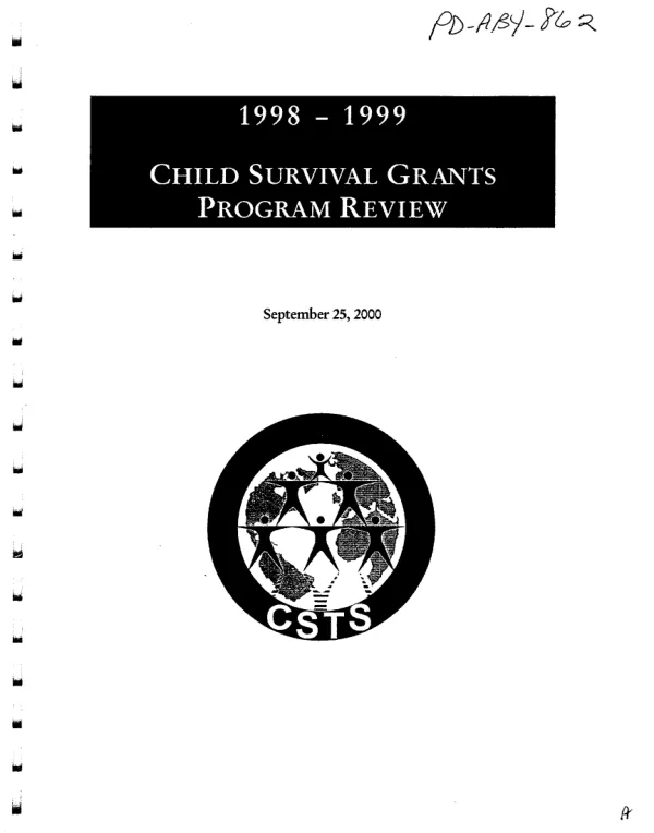 1998-1999 child survival grants program review