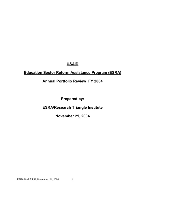Central American Program strategic plan FY 2002-2006