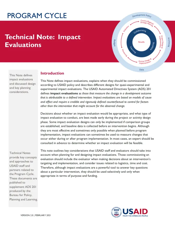 Impact Evaluations