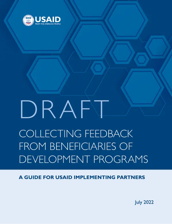 Collecting Feedback From Beneficiaries Of Development Programs