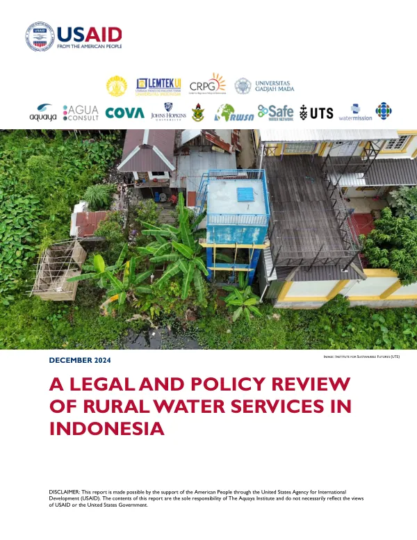 A Legal and Policy Review of Rural Water Services in Indonesia