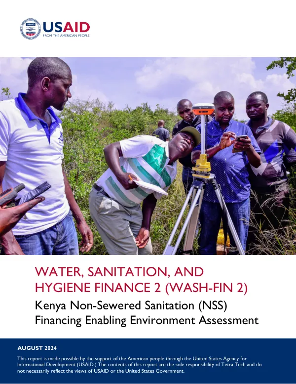 Kenya Non-Sewered Sanitation (NSS) Financing Enabling Environment Assessment