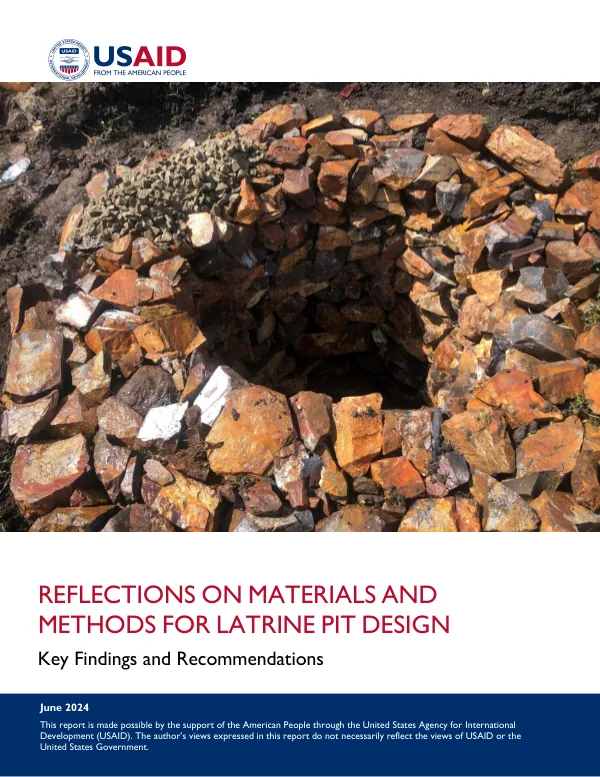 Reflections on Materials and Methods for Latrine Pit Design