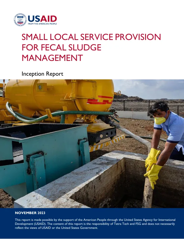Small Local Service Provision for Fecal Sludge Management