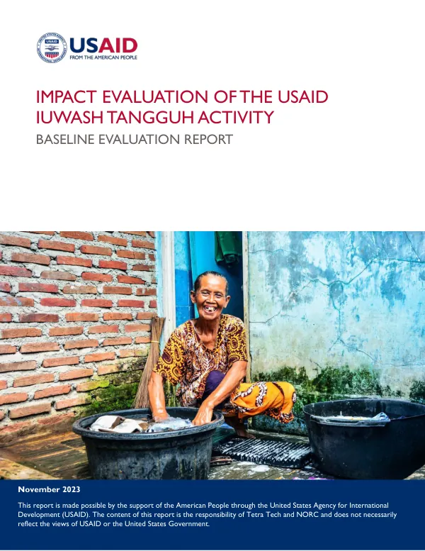 Impact Evaluation of the USAID IUWASH Tangguh Activity: Baseline Report