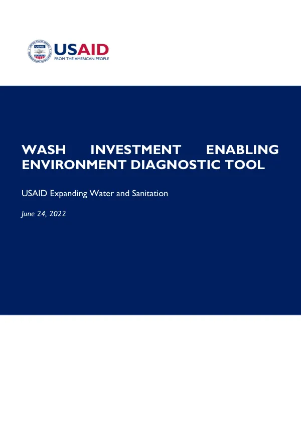 WASH Investment Enabling Environment Diagnostic Tool