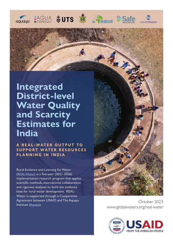 Integrated District-level Water Quality and Scarcity Estimates for India