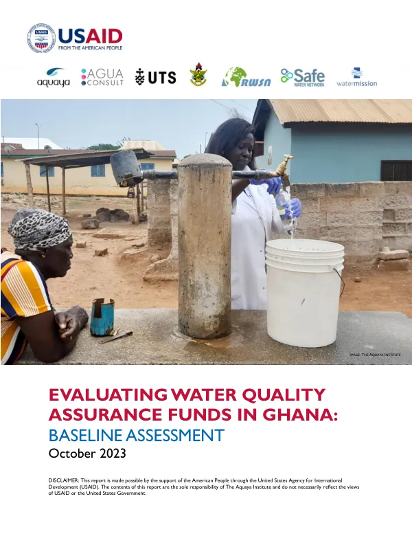 Evaluating Water Quality Assurance Funds In Ghana: Baseline Assessment
