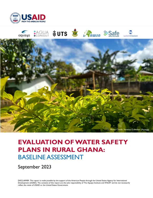 Evaluation of Water Safety Plans in Rural Ghana: Baseline Assessment
