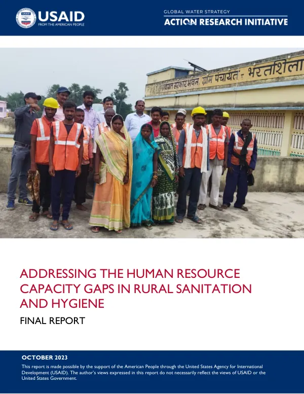 Rural Sanitation and Hygiene Capacity Needs Assessment