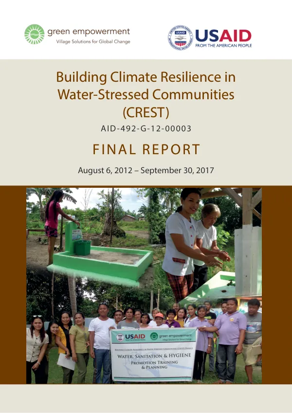 Building Climate Resilience in Water-Stressed Communities (CREST): Final Report