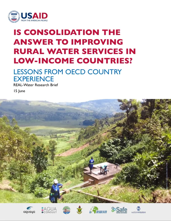 Is Consolidation The Answer To Improving Rural Water Services In Low-Income Countries?