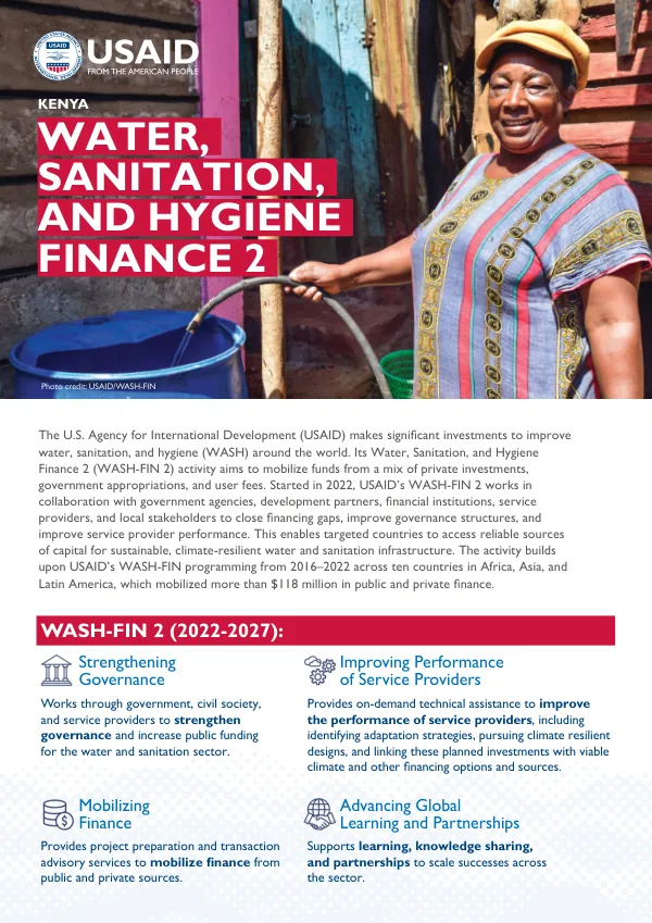 WASH-FIN 2 Kenya Factsheet