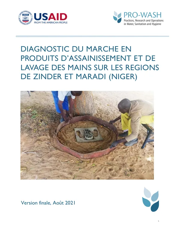 Diagnosis of the market for sanitation and handwashing products in the regions of Zinder and Maradi, Niger