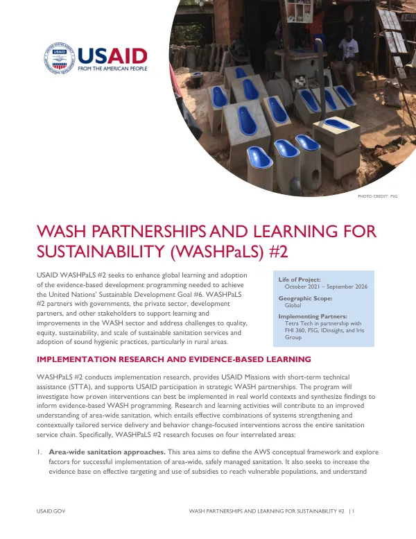 WASHPaLS #2 Factsheet