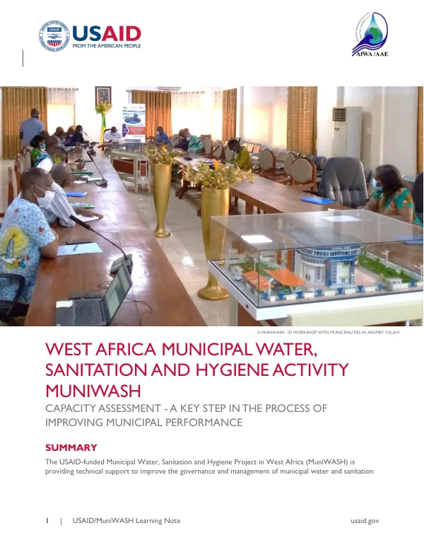 Capacity assessment, a key step in the process of improving the organizational performance of municipalities