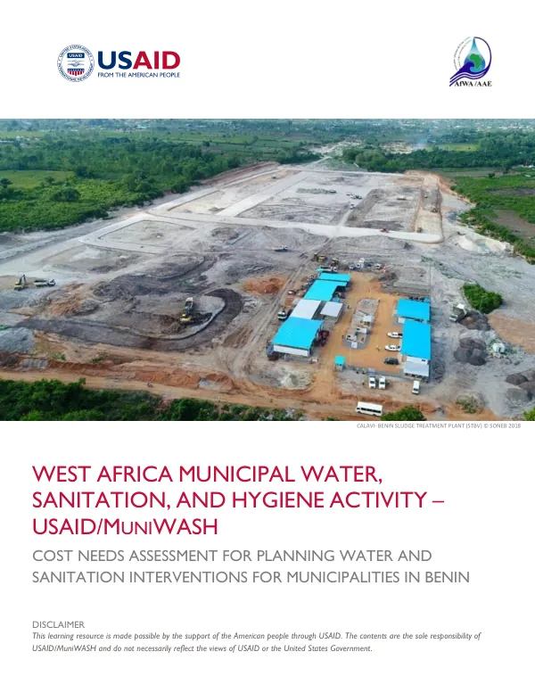 Benin: Quantified assessment of the water and sanitation needs of 11 municipalities for efficient planning of interventions