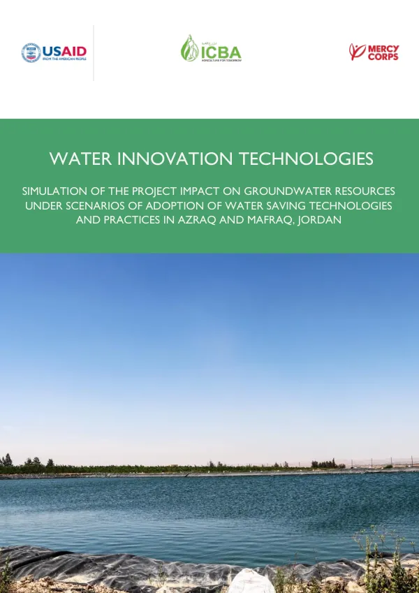 Impact on Groundwater in Jordan to Water Savings Technologies
