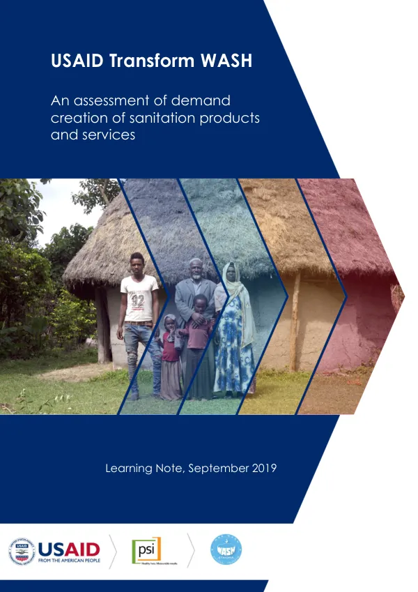 An Assessment Of Demand Creation Of Sanitation Products And Services
