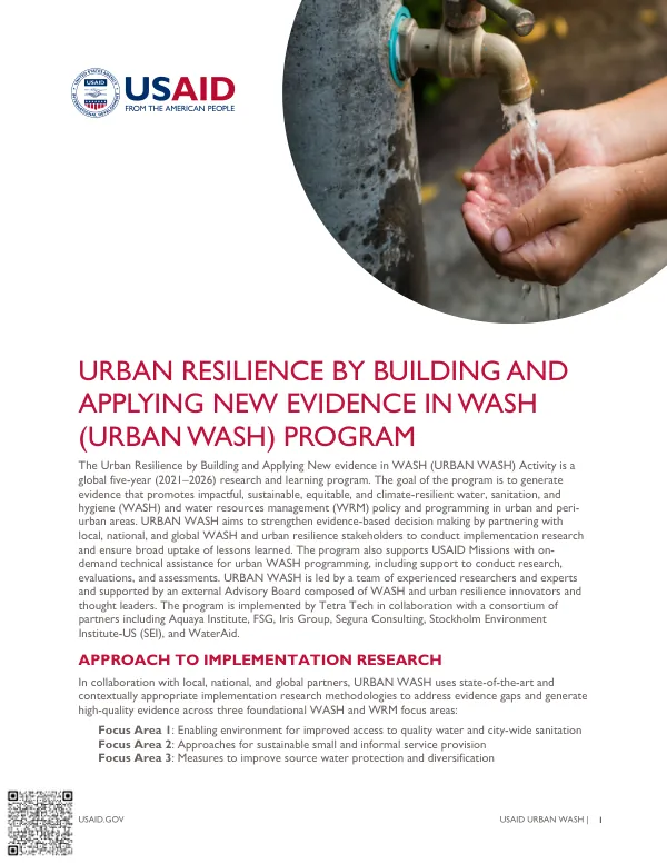 URBAN WASH Fact Sheet
