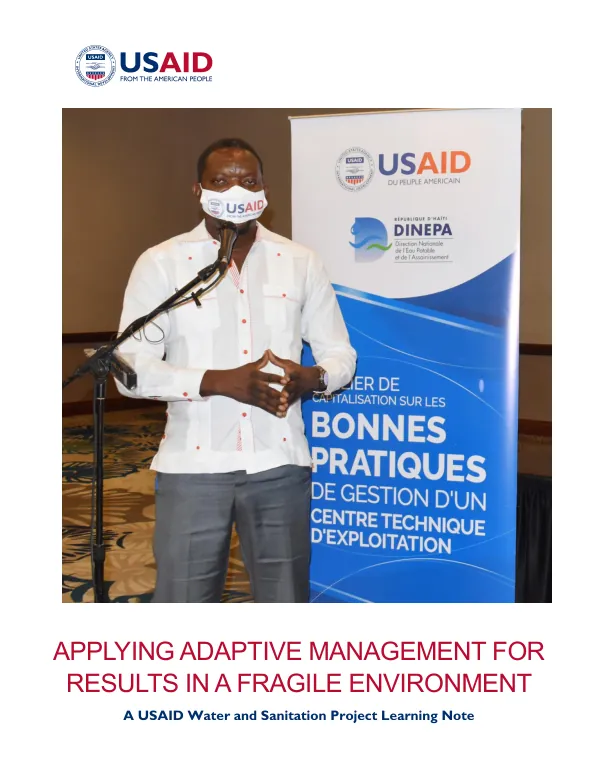 Applying Adaptive Management for Results in a Fragile Environment