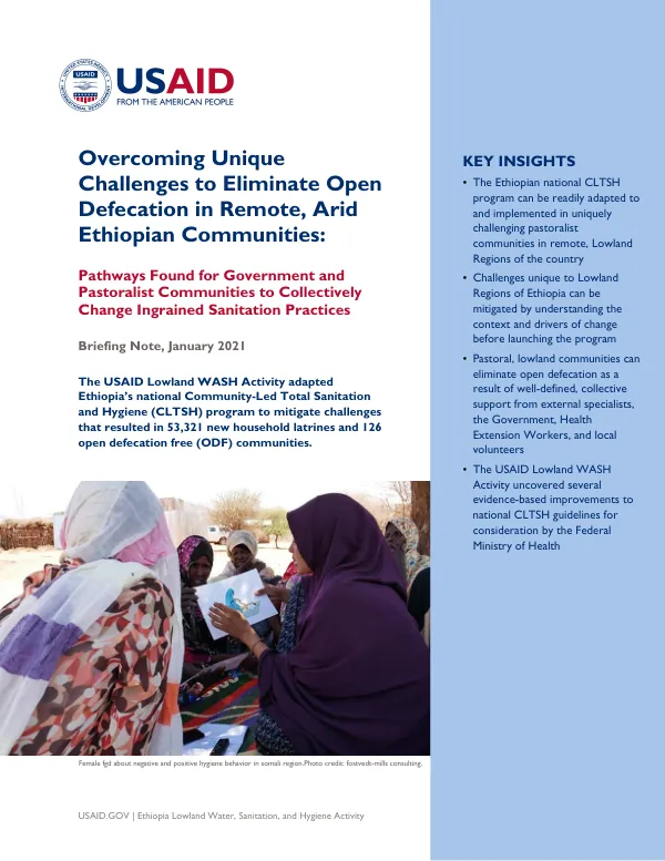 Overcoming Unique Challenges to Eliminate Open Defecation in Remote, Arid Ethiopian Communities