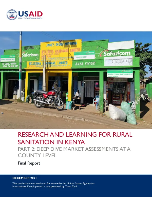 WASHPaLS Kenya Sanitation Market Assessment Findings - Final Report