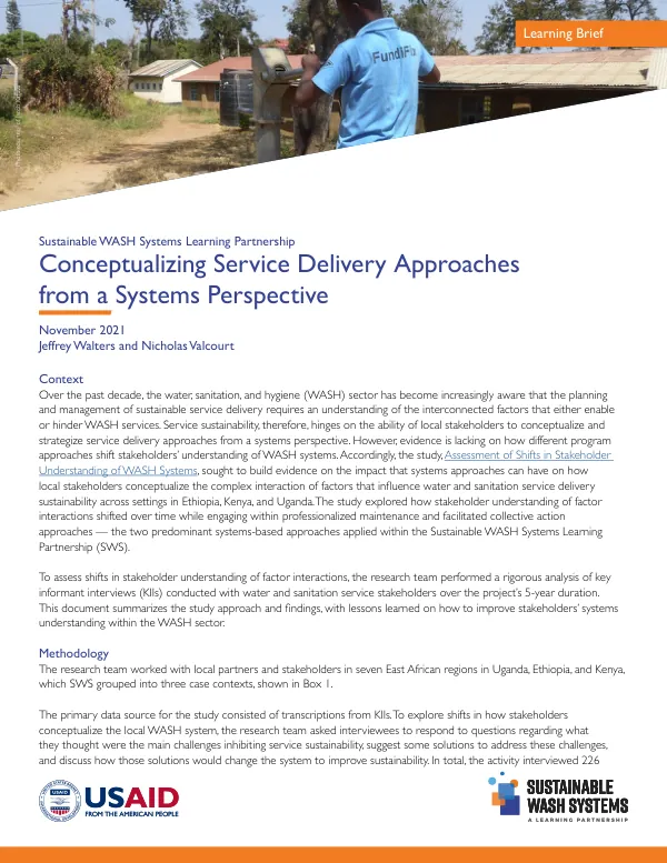 Conceptualizing Service Delivery Approaches from a Systems Perspective