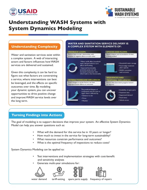 Understanding WASH Systems with System Dynamics Modeling