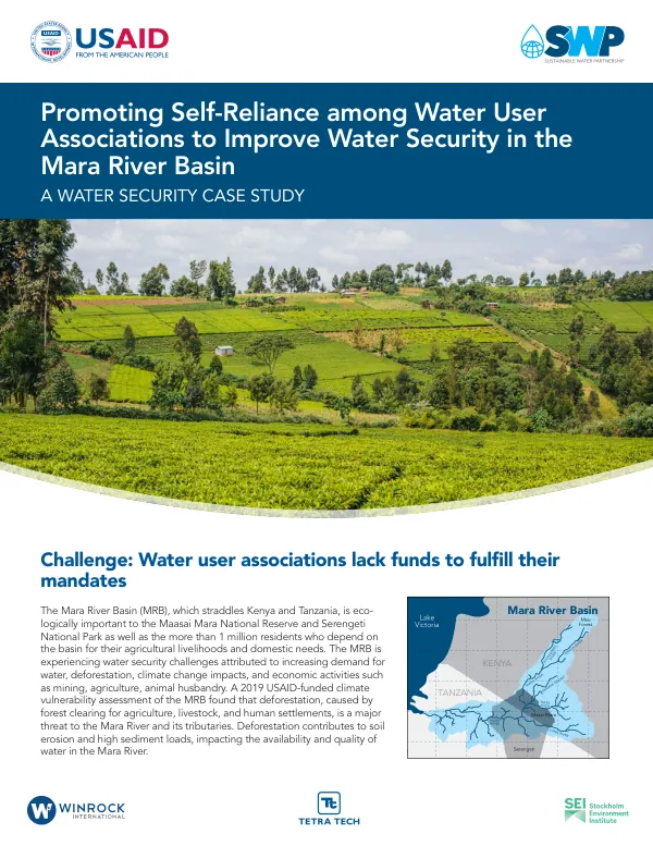 Promoting Self-Reliance Among Water Resources and Users Associations to Improve Water Security in the Mara River Basin